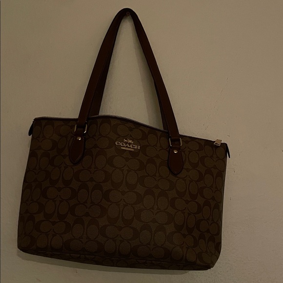 Coach Handbags - Coach Brown Signature Tote